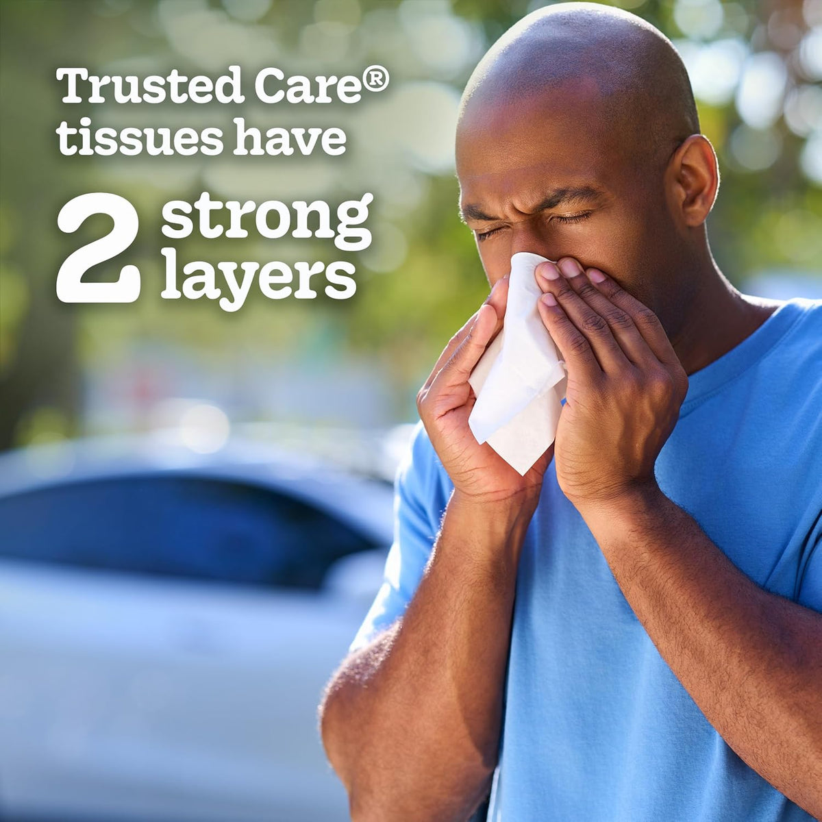 Kleenex Trusted Care Facial Tissues, 3 Flat Boxes of 160 (480 Tissues) - view 6