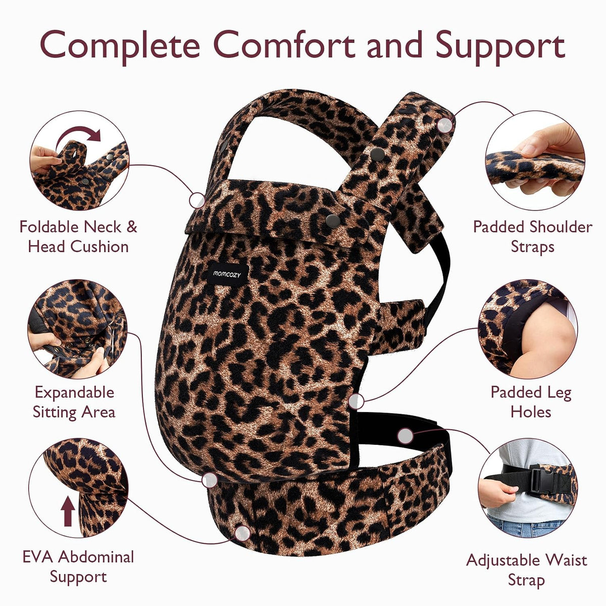 Momcozy PureHug Baby Carrier for 7-45 lbs - view 5