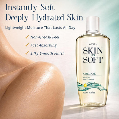 Avon Skin So Soft Original Bath Oil, 16.9 oz - view 2
