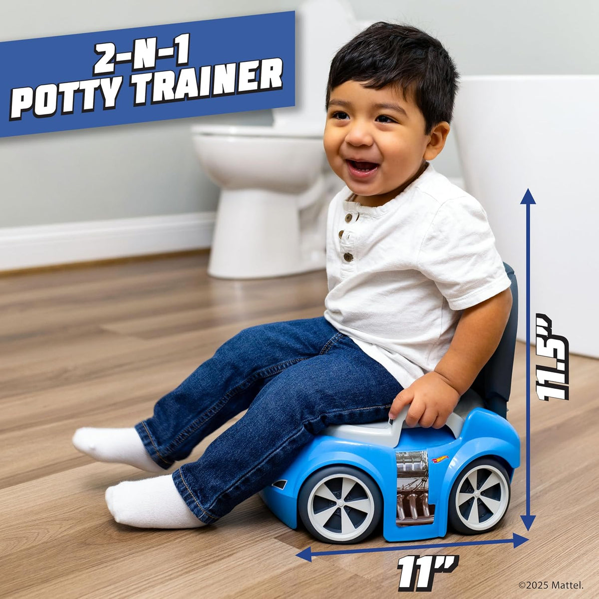 Hot Wheels Blue Race Car Potty Training Toilet with Detachable Seat - view 4