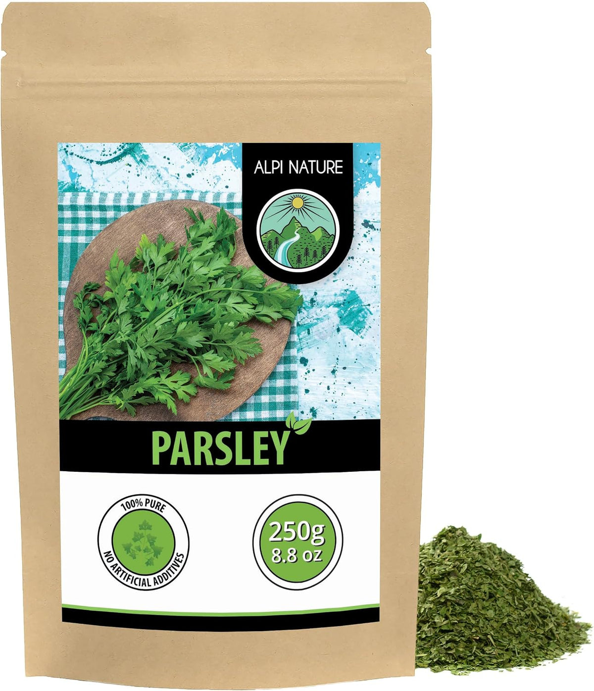 Alpi Nature Dried Parsley 250 g Rubbed Leaves — product view
