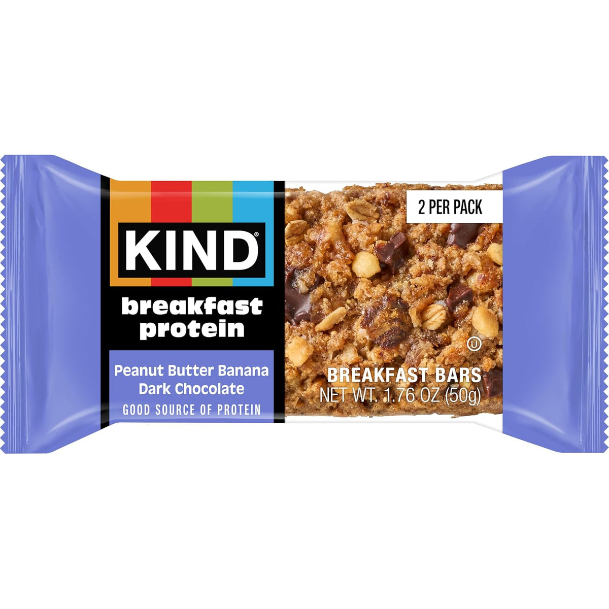KIND Breakfast Protein Bars, Peanut Butter Banana Dark Chocolate, 6 Packs - view 5