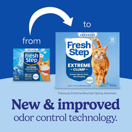 Fresh Step Extreme Clump Multi-Cat Litter, Mountain Spring, 18.5 lb, 2 Pack - view 2