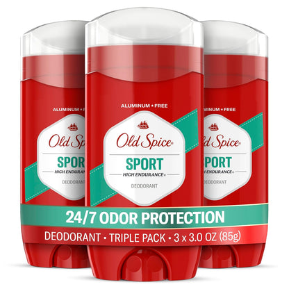Old Spice Aluminium Free Deodorant for Men, Pure Sport, 3 oz, Pack of 3