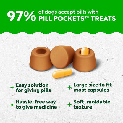 Greenies Pill Pockets for Dogs, Capsule Size, Chicken, 30 Treats (7.9 oz) - view 3
