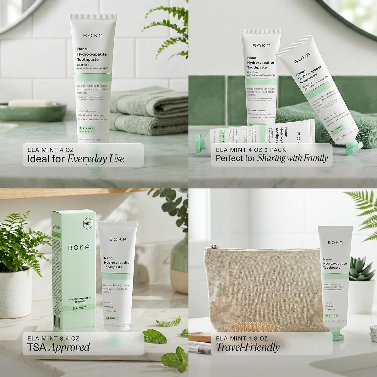 Boka Fluoride-Free Nano Hydroxyapatite Toothpaste Ela Mint - view 5