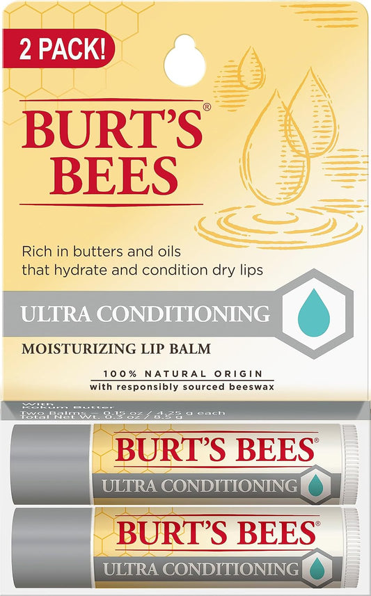 Burt's Bees Ultra Conditioning Lip Balm Twin Pack 2 x 0.15 oz
