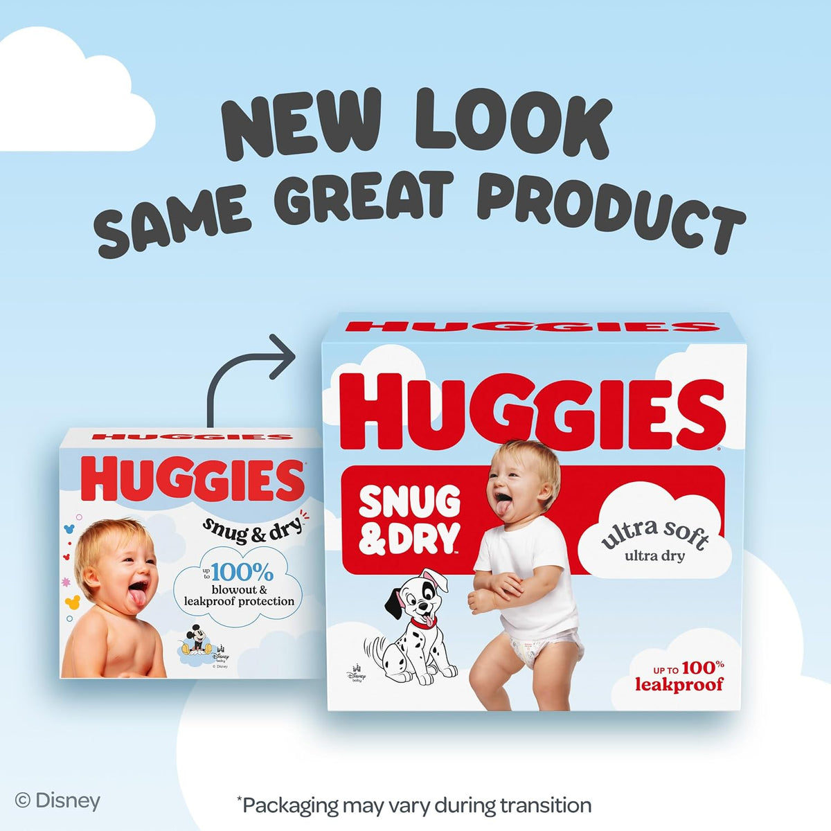 Huggies Snug & Dry Nappies, Size 6 (28-44 lbs), 144 Count (2 Packs of 72) - view 3