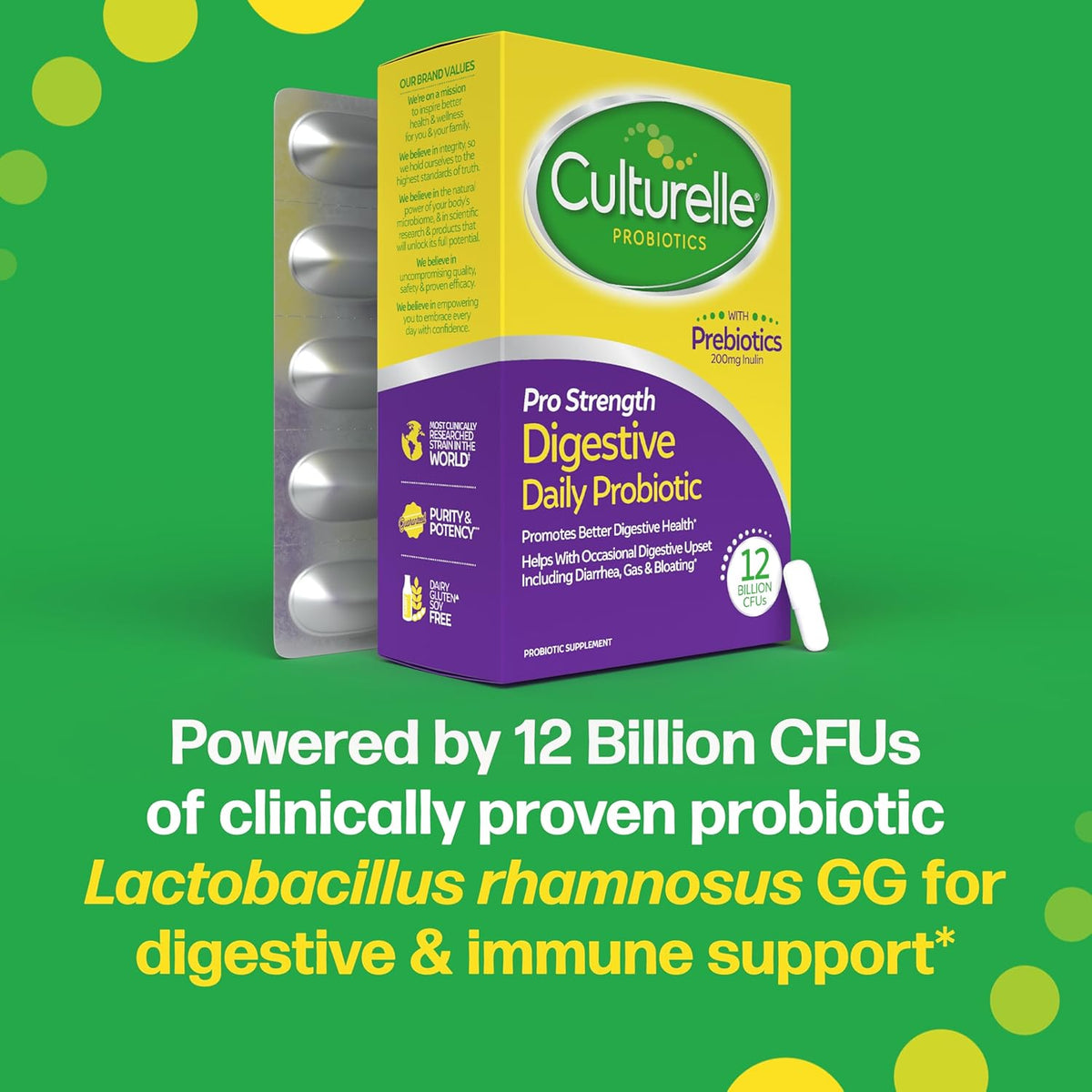 Culturelle Pro Strength Daily Probiotic, 12B CFU, 60 Capsules - view 4