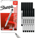 Sharpie Black Permanent Markers, Ultra Fine Tip, 12 Count