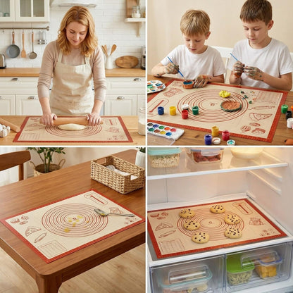 QUELLANCE Non-Slip Silicone Pastry Mat, 50 x 70 cm (20 x 28 in) - view 5