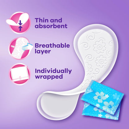 Always Thin Daily Panty Liners, Light Absorbency, Unscented, 162 Count - view 2