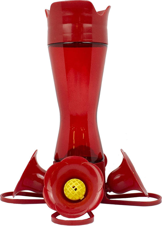 Perky-Pet Red Plastic Hummingbird Feeder, 8 oz (240 ml)
