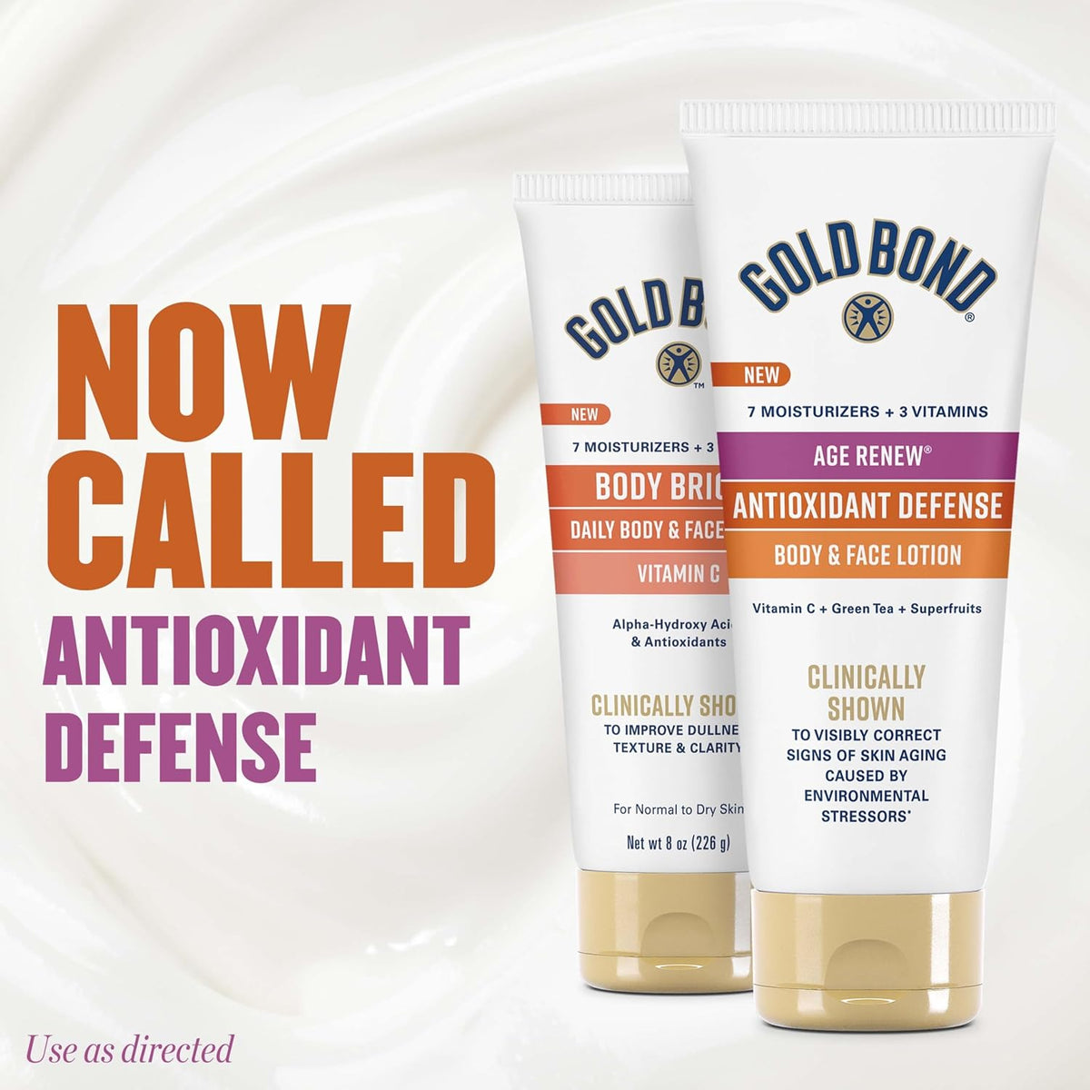 Gold Bond Age Renew Antioxidant Defense Body & Face Lotion, 8 oz - view 2