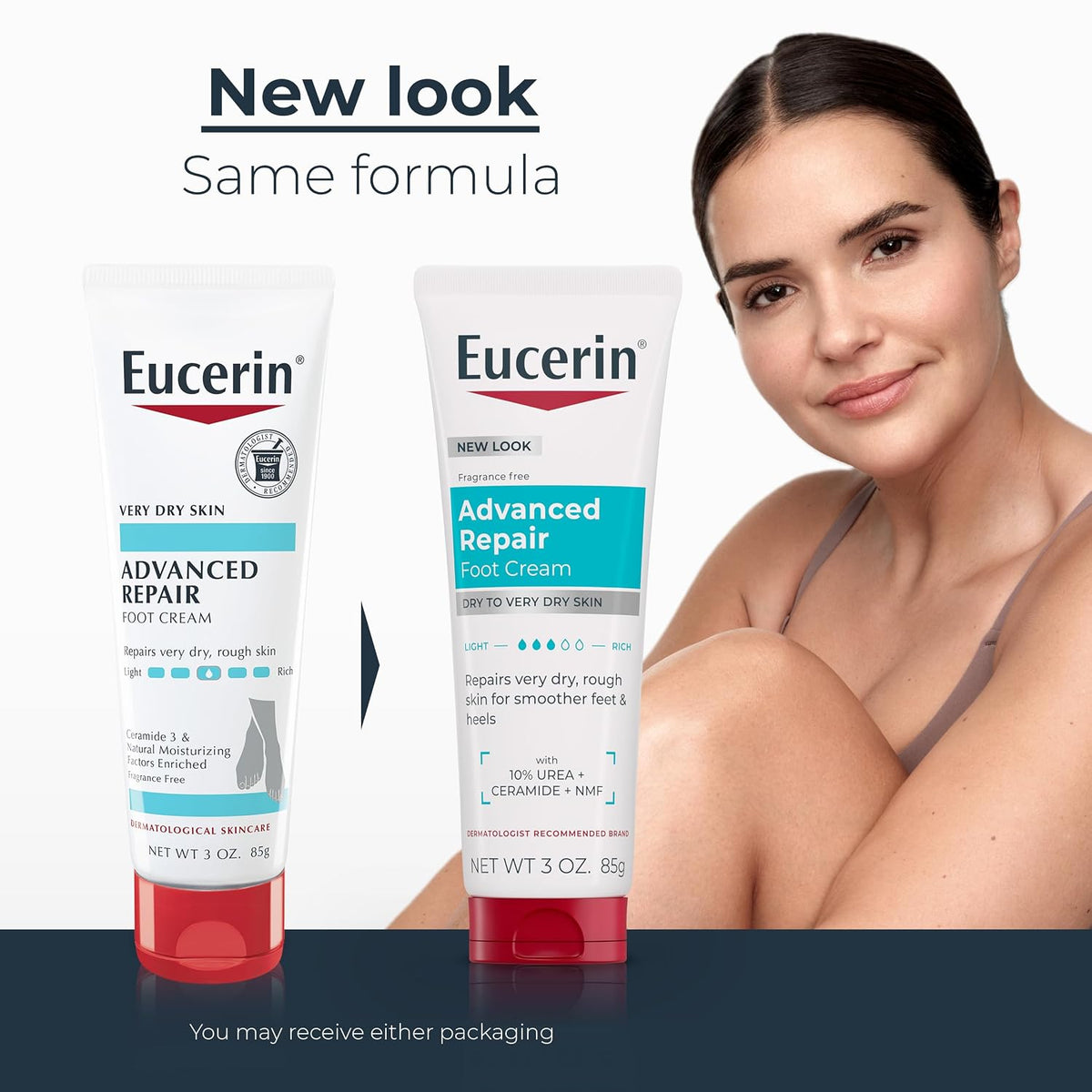 Eucerin Advanced Repair Foot Cream with 10% Urea, 12 x 3 oz - view 2