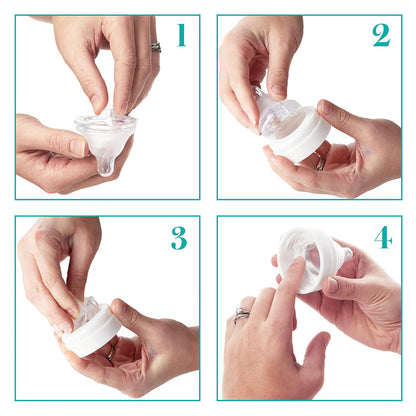 Evenflo Feeding Balance + Wide Neck Silicone Teats Medium Flow 3m+, Pack of 6 - view 6