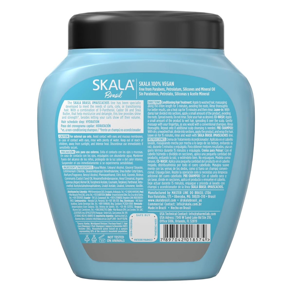 Skala Mais Cachos 2-in-1 Treatment Cream and Leave-In, 35.2 oz - view 3