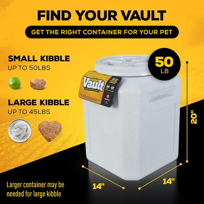 Gamma2 Vittles Vault Airtight Pet Food Storage Container with Scoop, 50 lb - view 6