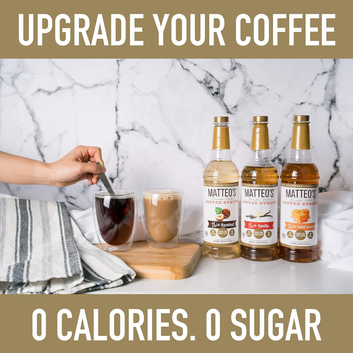 Matteo's Sugar Free Coffee Syrup, Vanilla, 25.4 oz - view 3