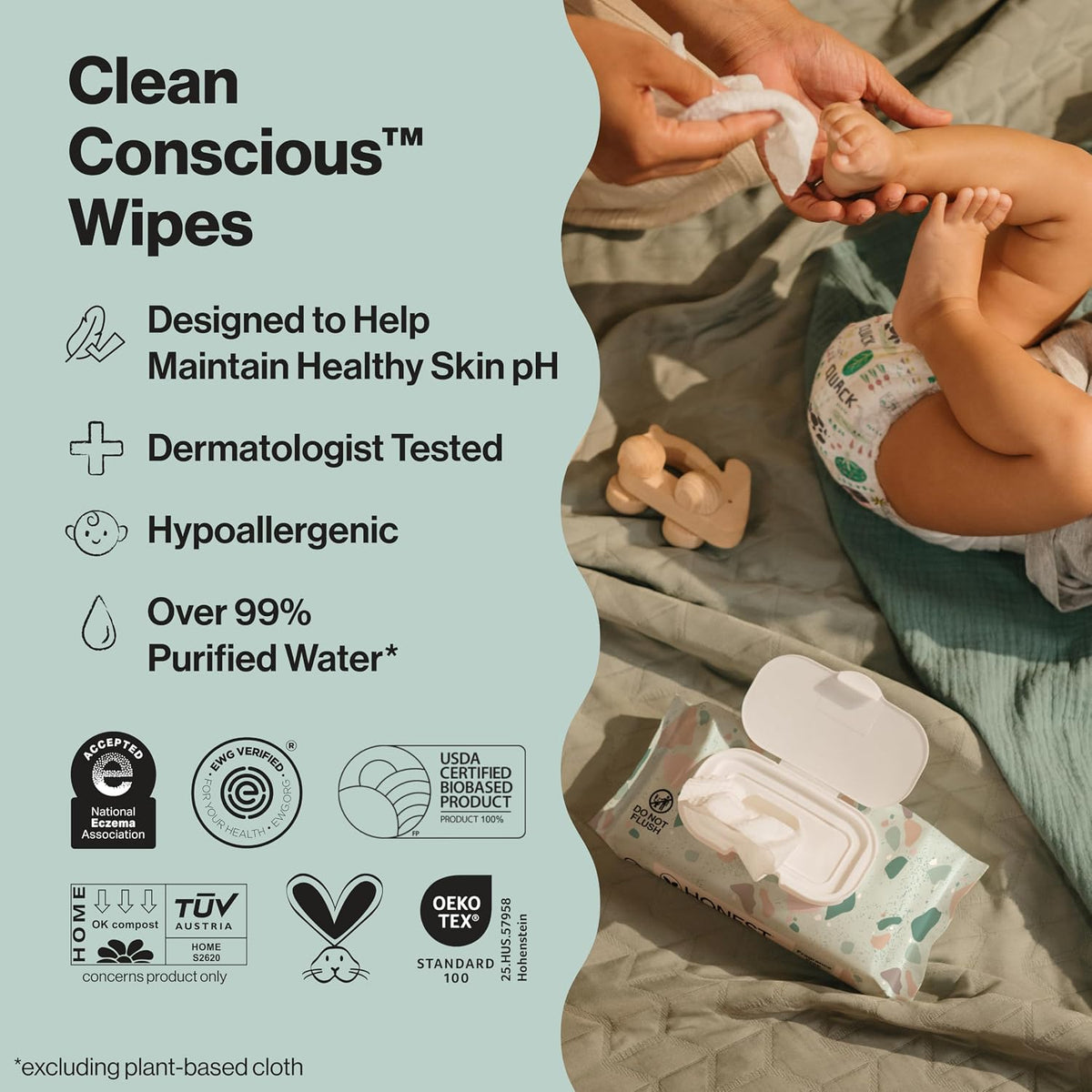 The Honest Company Multi-Use Wipes, Terrazzo, 36 Count - view 2
