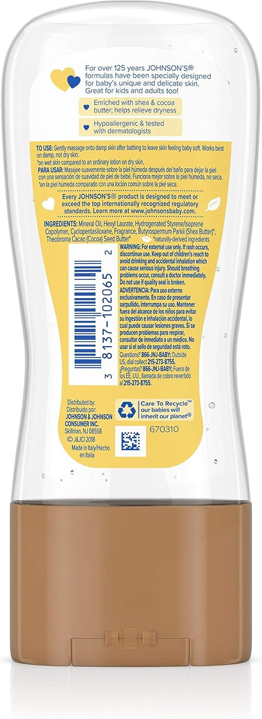 Johnson's Baby Oil Gel with Shea and Cocoa Butter, 185 ml (6.5 fl oz) - view 2