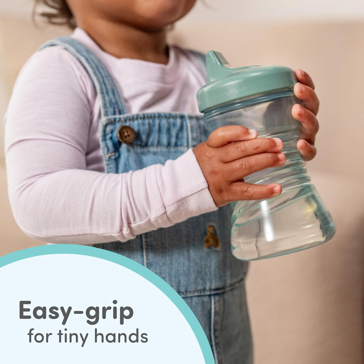 NUK First Choice Fun Grips Hard Spout Straw Cup 2.0, 10 oz, 4-Pack - view 5
