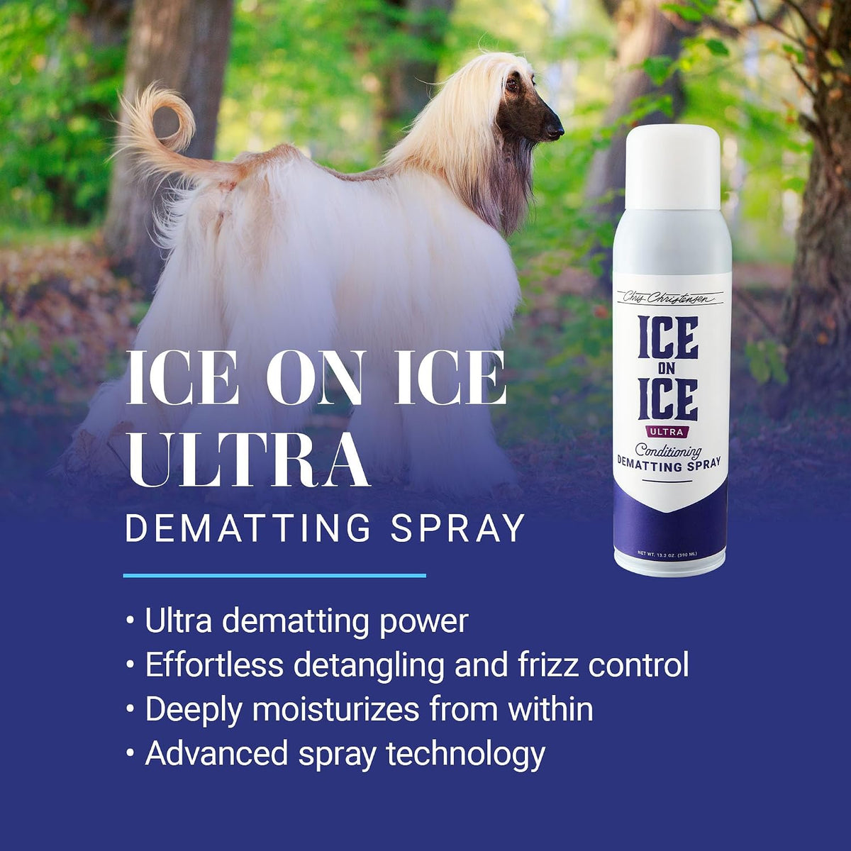 Chris Christensen Ice on Ice Ultra Conditioning Dematting Spray 390ml - view 3