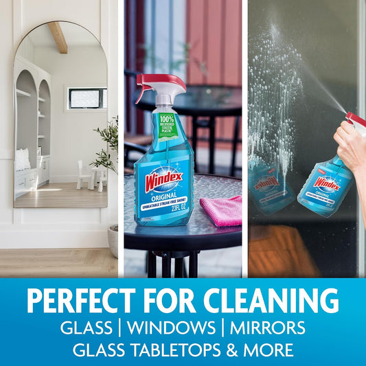 Windex Original Blue Glass and Window Cleaner Spray, 23 fl oz - view 2