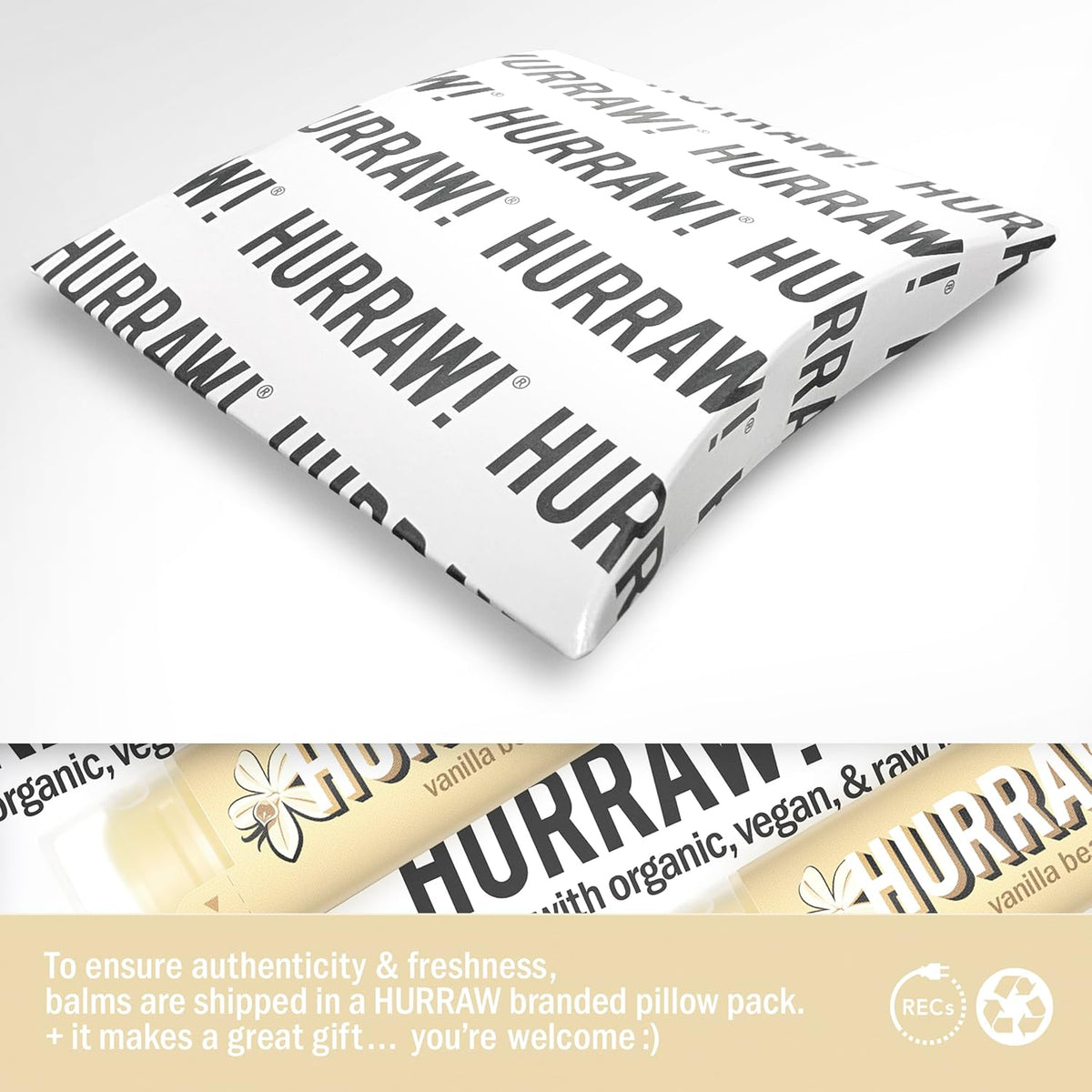 Hurraw! Vanilla Bean Lip Balm - view 4