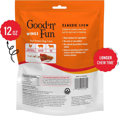Good 'n' Fun Triple Flavor Wings Dog Chews, 12 oz - view 2