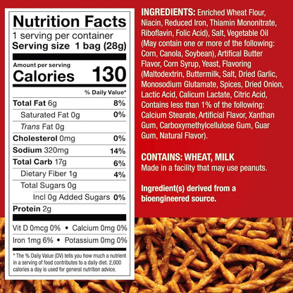 Dot's Homestyle Original Seasoned Pretzel Twists 10 x 1 oz Bags - view 2