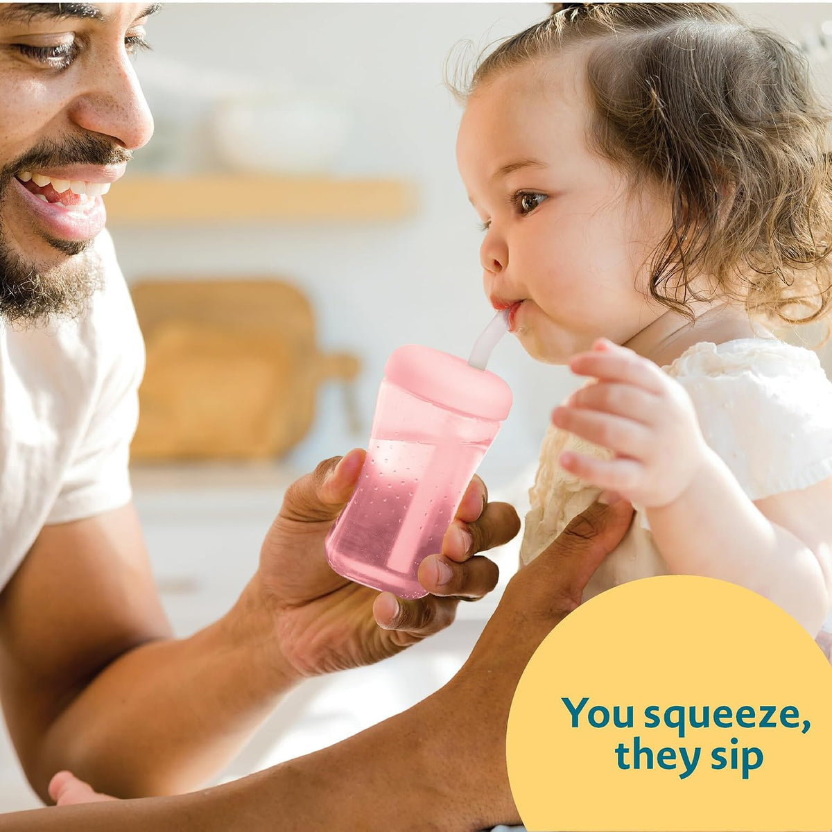 The First Years Squeeze and Sip Straw Cups, 3 Count - view 3