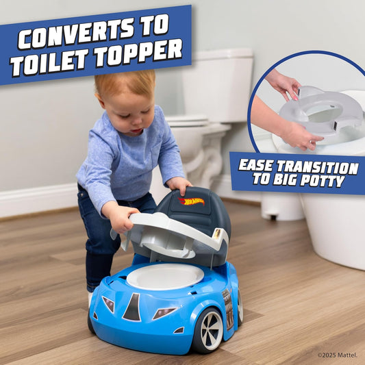 Hot Wheels Blue Race Car Potty Training Toilet with Detachable Seat - view 2