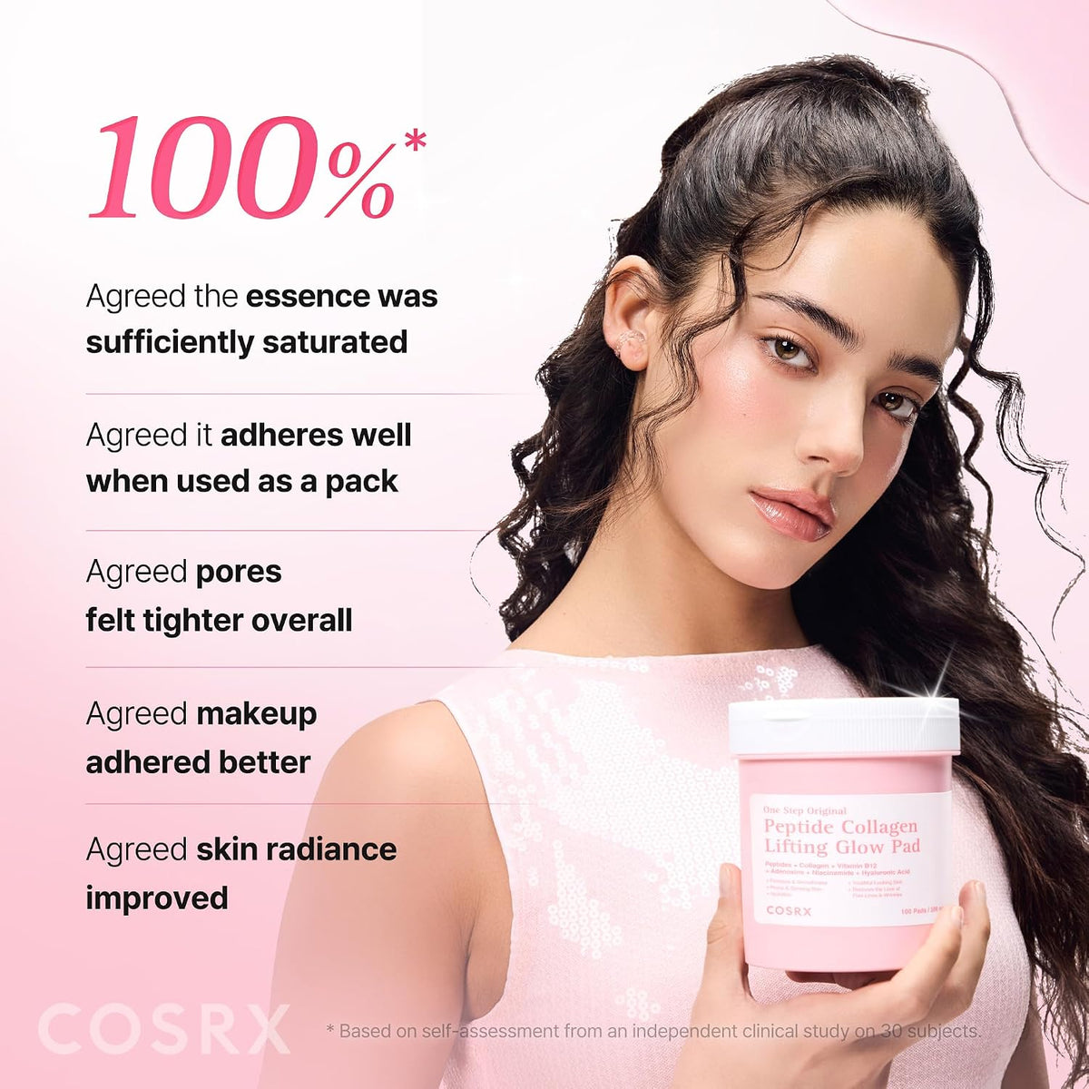 COSRX One Step Original Peptide Collagen Lifting Glow Pad, 100 Pads - view 5