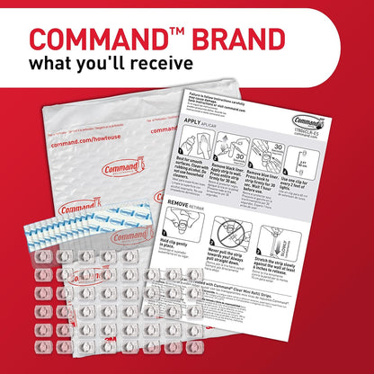 Command Clear Indoor Mini Light Clips Value Pack, 45 Clips and 54 Strips - view 3