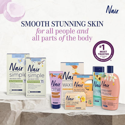 Nair Sensitive Formula Glide On Hair Removal Cream, 3.3 oz - view 5
