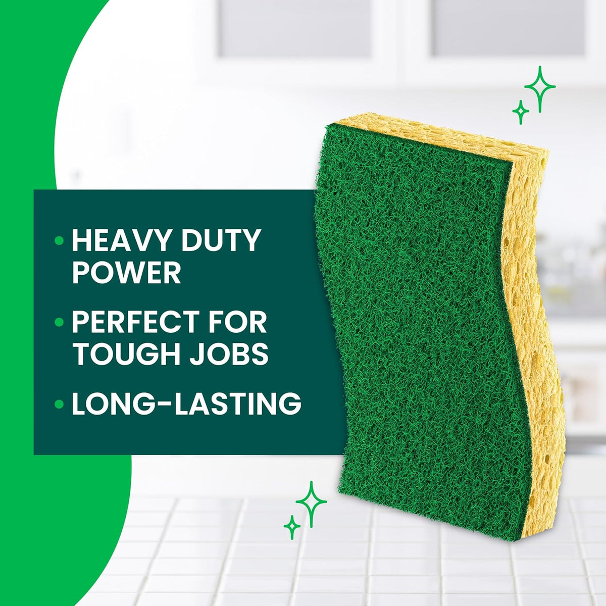 Scotch-Brite Heavy Duty Scrub Sponges, Pack of 9 - view 3