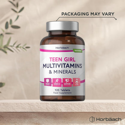 Horbäach Multivitamin Tablets for Teen Girls - 120 Count - view 4