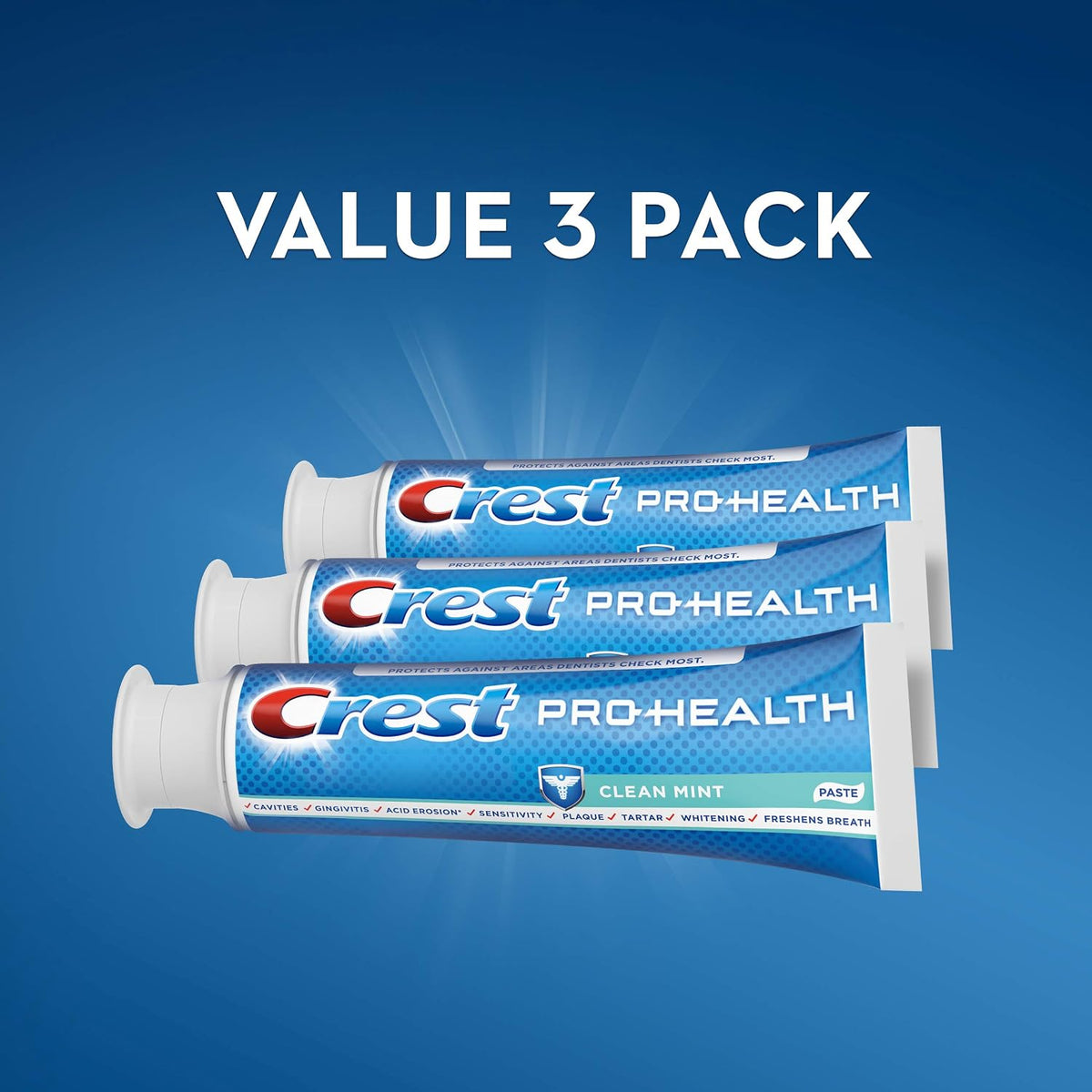 Crest Pro-Health Smooth Formula Toothpaste, Clean Mint, 4.6 oz, Pack of 3 - view 6
