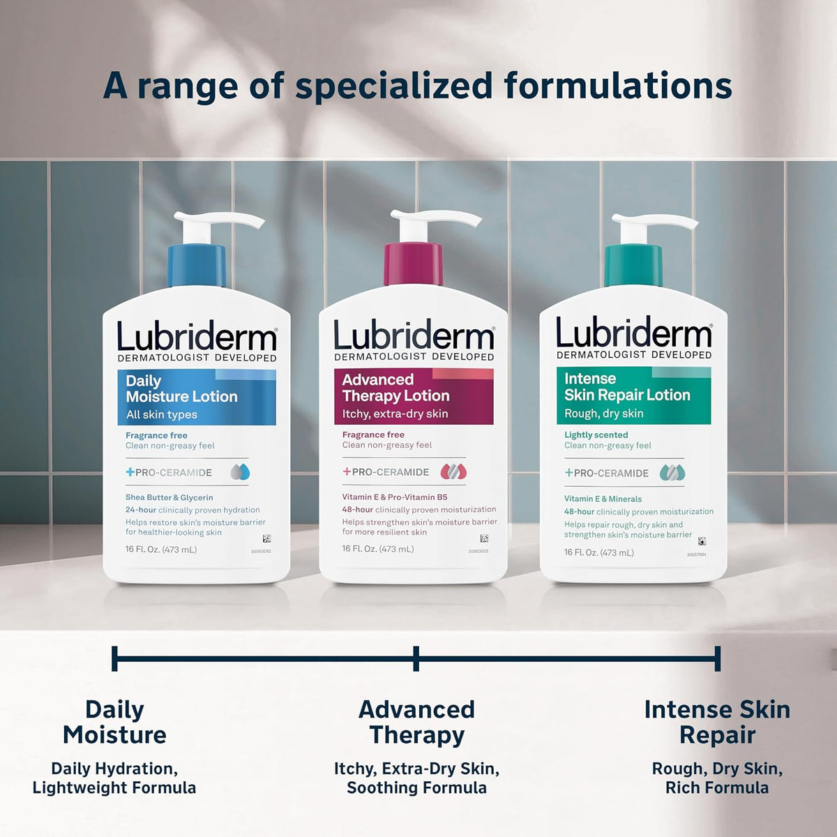 Lubriderm Daily Moisture Hydrating Body Lotion Fragrance Free 16 fl oz - view 5