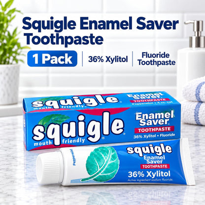 Squigle Enamel Saver SLS-Free Toothpaste with 36% Xylitol - view 6