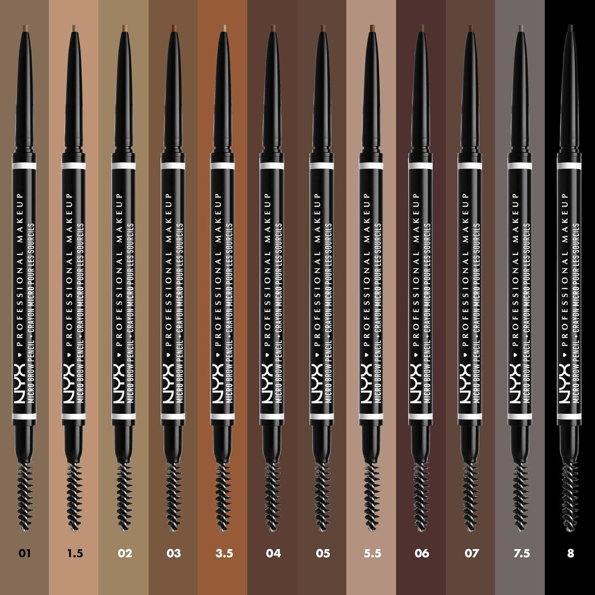 NYX Professional Makeup Micro Brow Pencil, Ash Brown - view 5