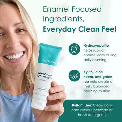 Wellnesse Whitening Toothpaste Fresh Mint 4 oz - view 4