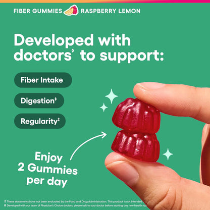 Physician's Choice Fibre Gummies, Raspberry Lemon, 60 Count - view 5