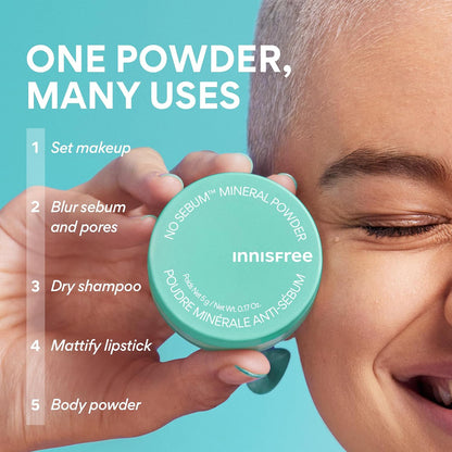 innisfree No-Sebum Mineral Powder 5g - Talc-Free - view 4