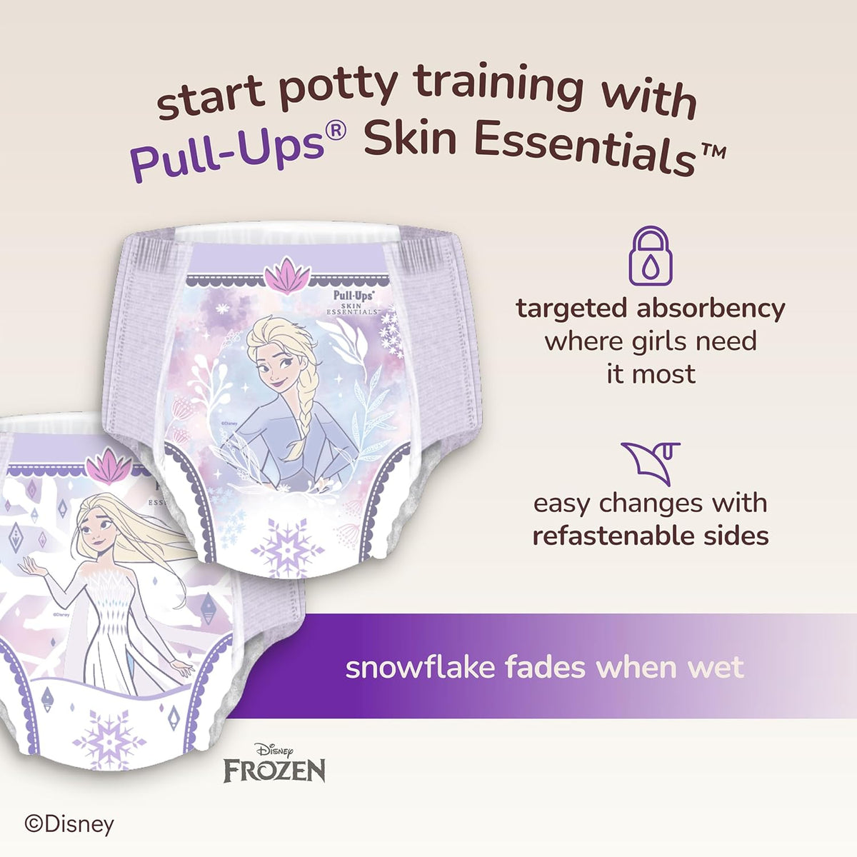 Pull-Ups Girls' Skin Essentials Potty Training Pants, 4T-5T, 46 Count - view 2