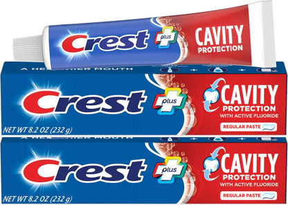 Crest Cavity Protection Regular Toothpaste 8.2 oz, Pack of 2