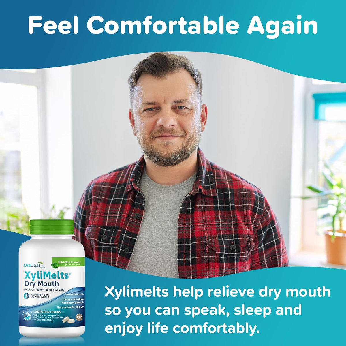 XyliMelts Dry Mouth Relief Discs, Mild Mint, 110 Count - view 5