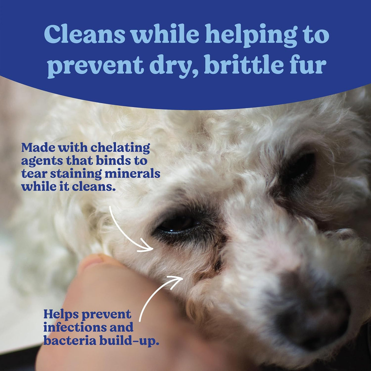 Angels' Eyes Gentle Tear Stain Wipes for Dogs and Cats, 100 Count — alternate product view