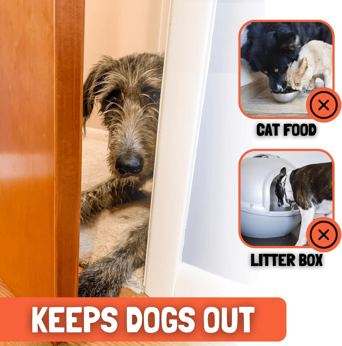 Door Buddy Cat Door Prop and Latch Holder, Adjustable 3-5.5 Inch Opening - view 3